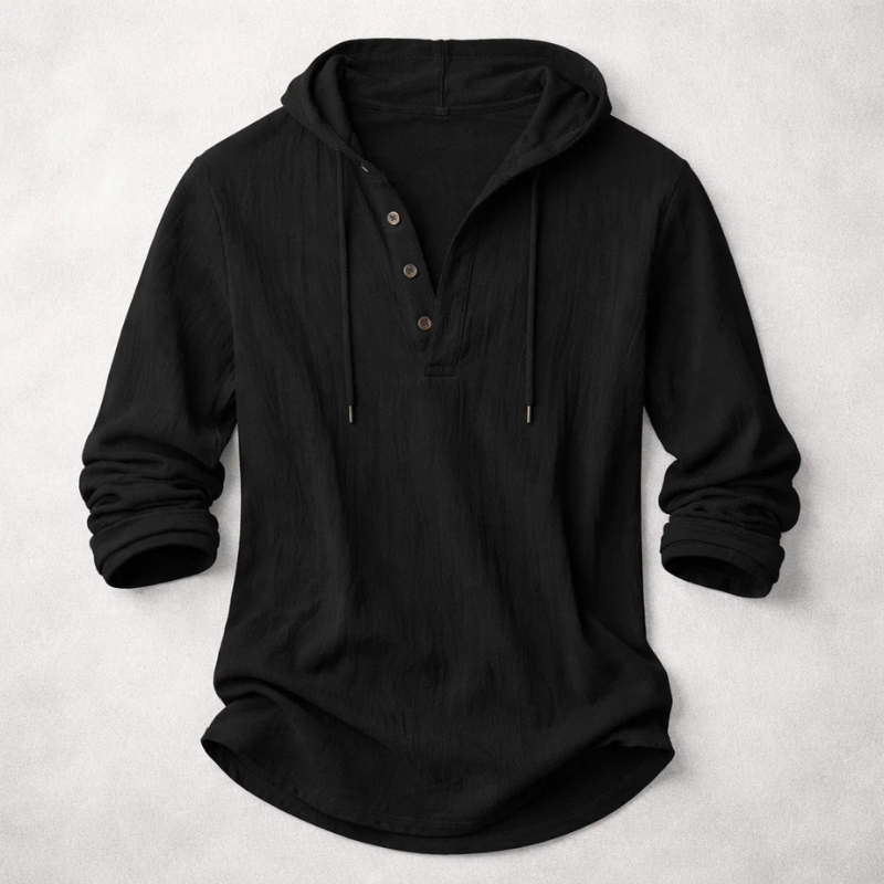 FRANK | Katoenen-linnen hoodie | Luchtig & Comfortabel