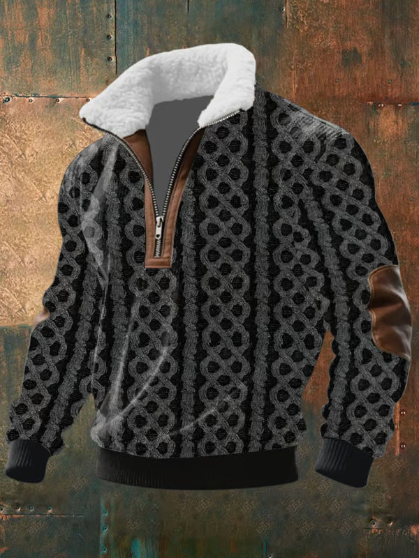 ENZO™ | RIT SHIRT MET HOOGE Kraag EN VOERING