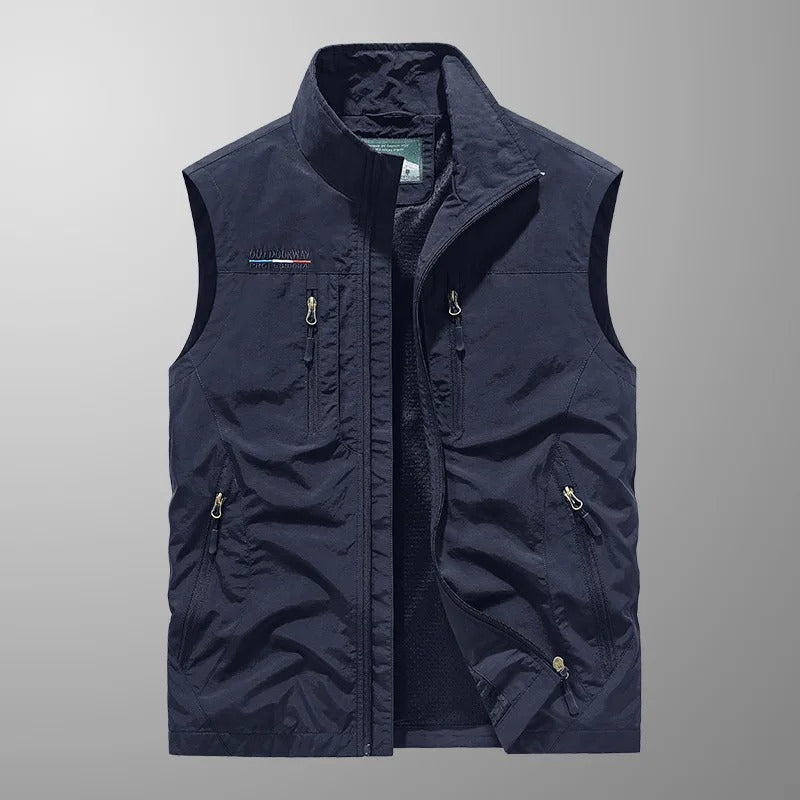 FRANS | Ademende Bodywarmer met meerdere zakken