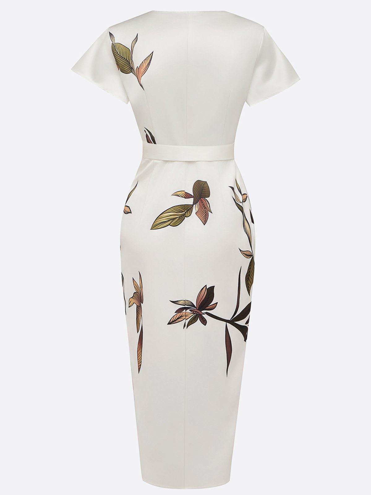 Amelia | Elegante Bloemen Wikkeljurk