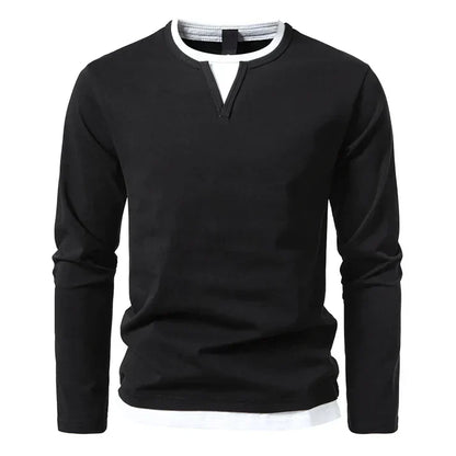 PATRICK | Premium Longsleeve van gekamd katoen