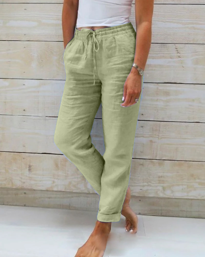 Maison Loréa® | Casual Katoenen Linnen Broek (1+1 GRATIS)