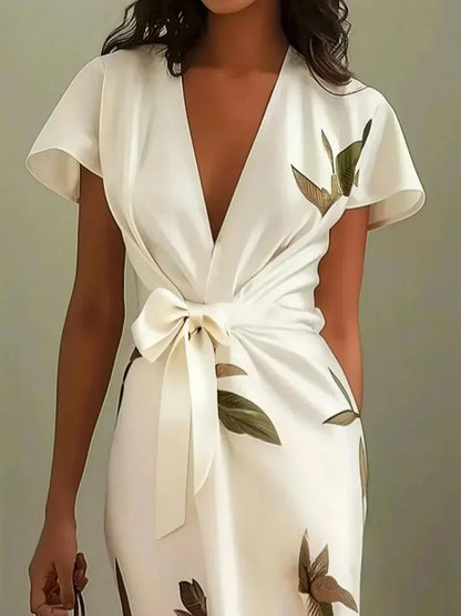 Amelia | Elegante Bloemen Wikkeljurk