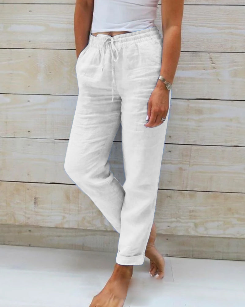Maison Loréa® | Casual Katoenen Linnen Broek (1+1 GRATIS)
