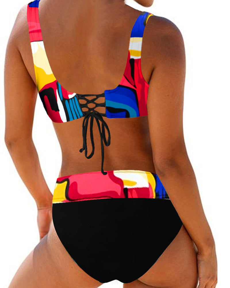 Eva - Vrolijke en Kleurrijke Bikini