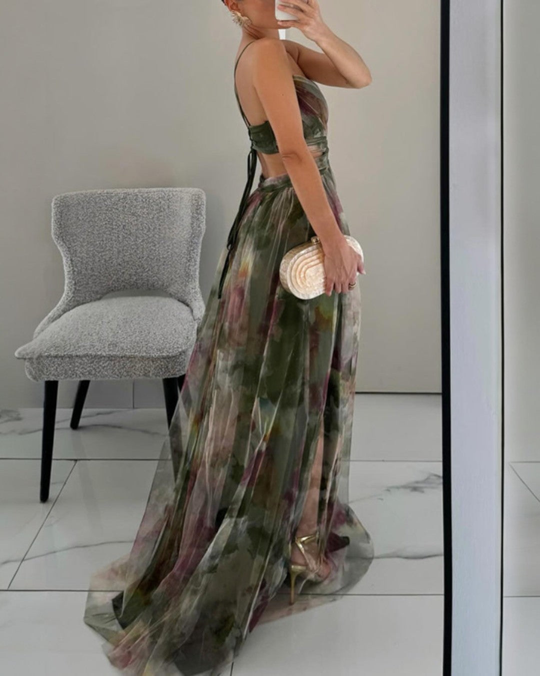 Louise | Betoverende maxi-jurk met bloemenprint
