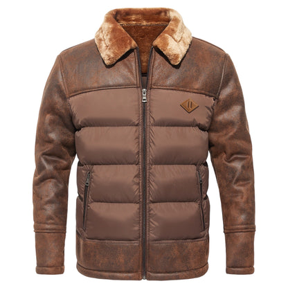 NICO™ | Elegante & Rustieke Leren Doudoune