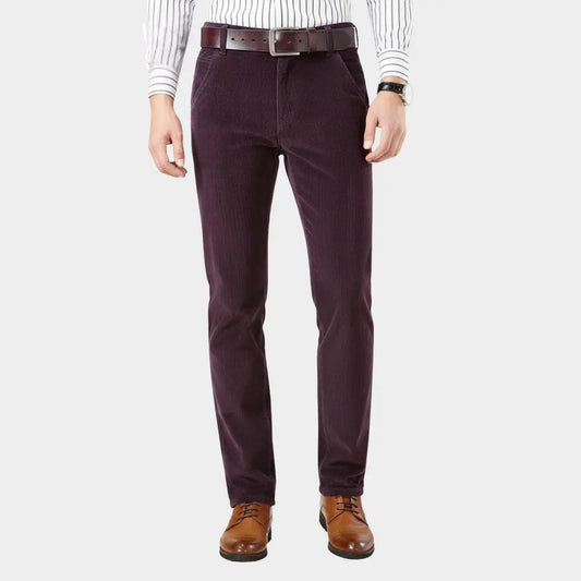 MAISON LORÉA | Premium Ribstof Broek met Rechte Pijp