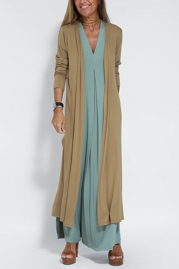 LUNA | Jurkset met Cardigan Slankt Silhouet en Tijdloze Elegantie