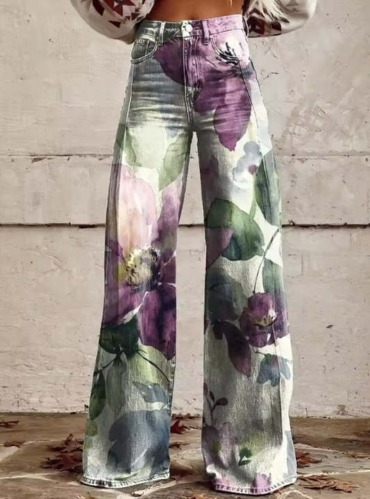 MODESSA | Boho Vintage Broek met Unieke en Verfijnde Stijl