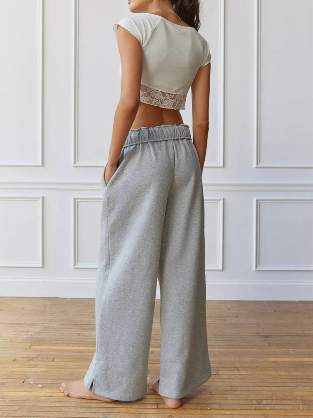 Casual wijde broek