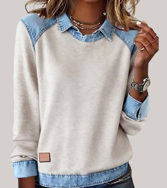 MILA | Elegante Trui met Verfijnde Details voor Dagelijkse Chic