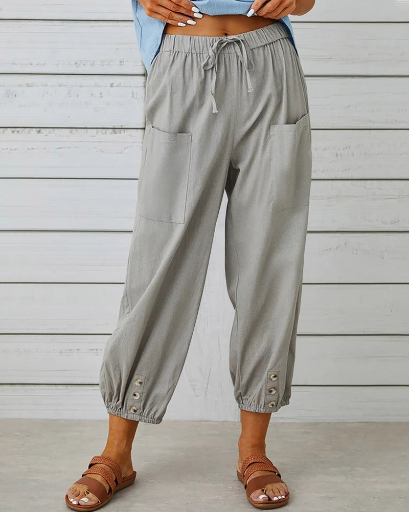 Maison Loréa® | Losse broek met hoge taille
