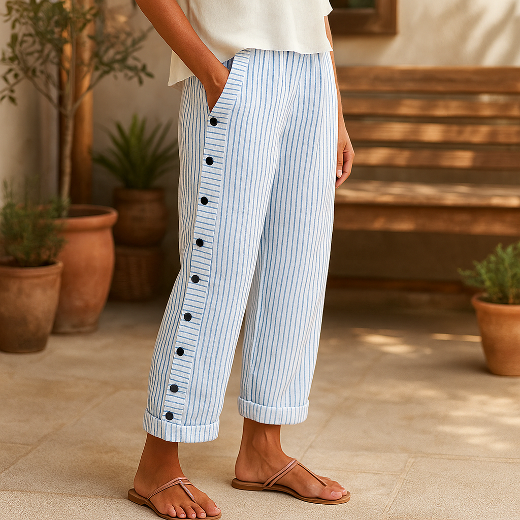 Maison Loréa® | Lichtgewicht linnen broek