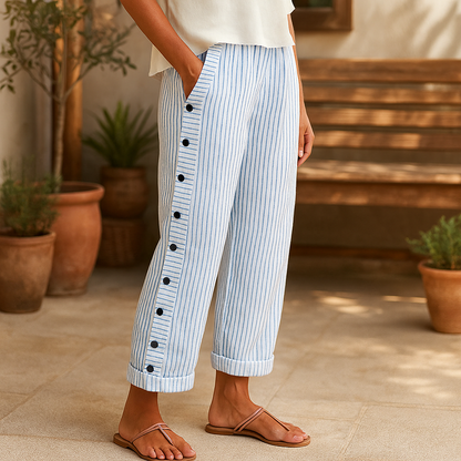 Maison Loréa® | Lichtgewicht linnen broek