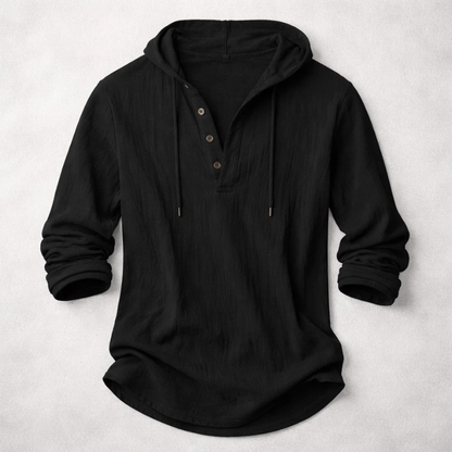FRANK | Katoenen-linnen hoodie | Luchtig & Comfortabel