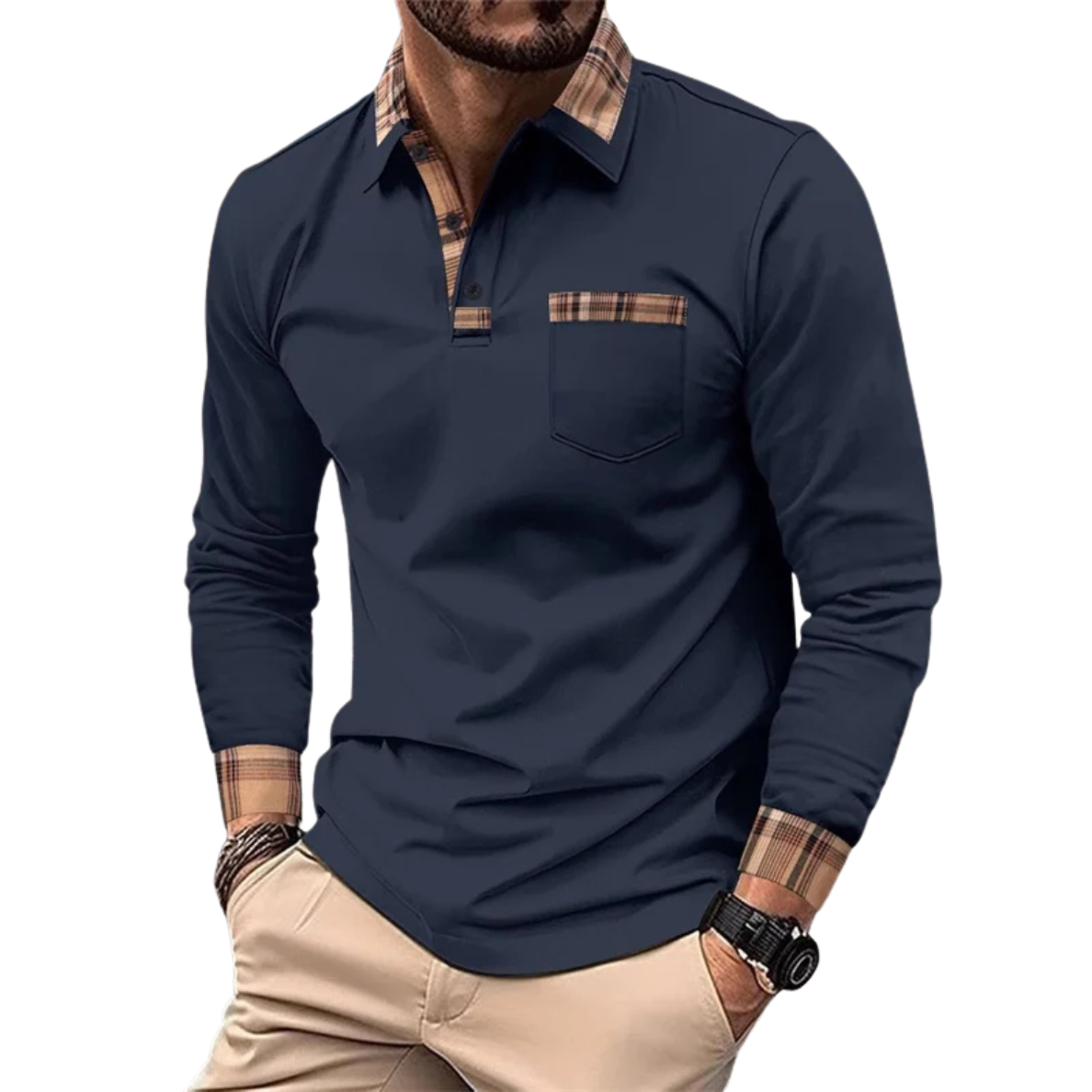 VALENTINO | LUXE POLO MET CHIQUE RUITDETAILS VOOR HEREN