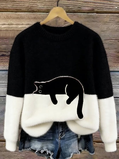 LARA | Dames Hoodie met Kattenprint