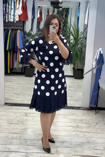 NINA™ | Elegante midi-jurk met flatterende pasvorm en tijdloze stijl