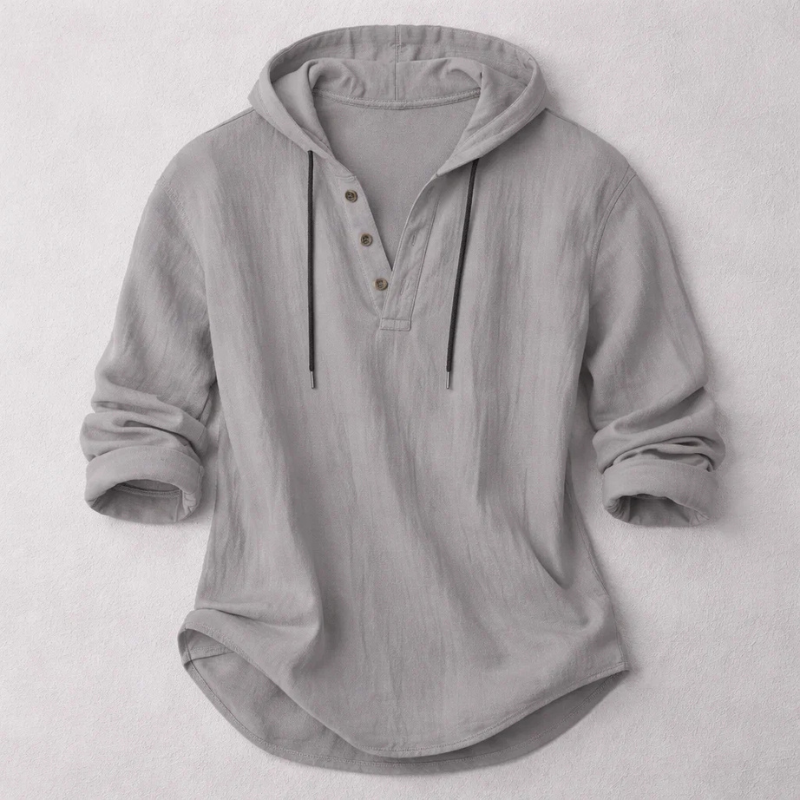 FRANK | Katoenen-linnen hoodie | Luchtig & Comfortabel
