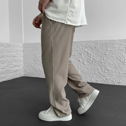 MAISON LORÉA | Premium Ribgebreide Lounge Pantalon