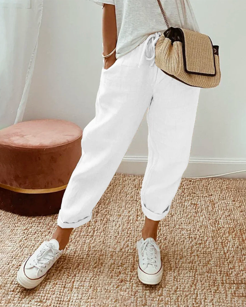 MAAN™ | Casual Damesbroek met Ademend Comfort en Tijdloze Elegantie voor Elke Dag