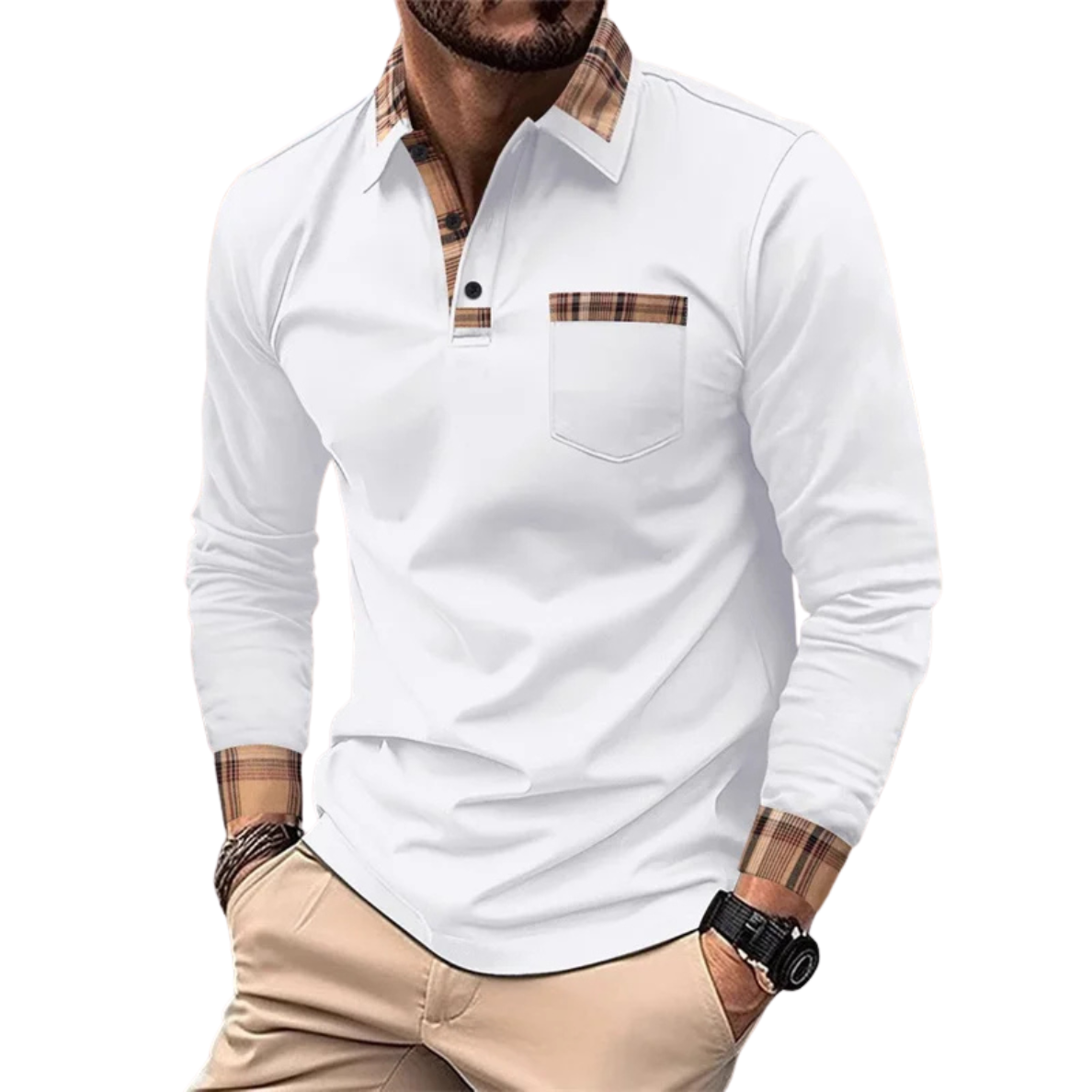 VALENTINO | LUXE POLO MET CHIQUE RUITDETAILS VOOR HEREN