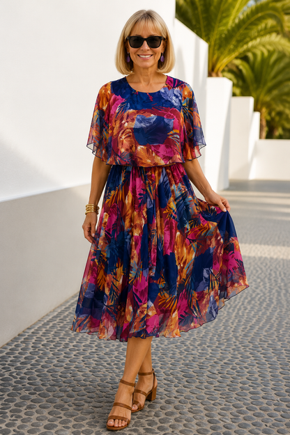 Barbara | Zorgeloze Flow Jurk