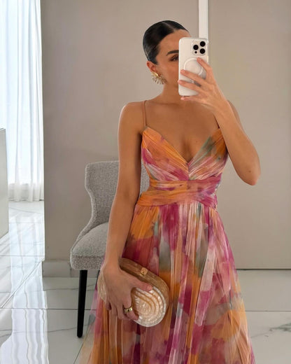 Louise | Betoverende maxi-jurk met bloemenprint
