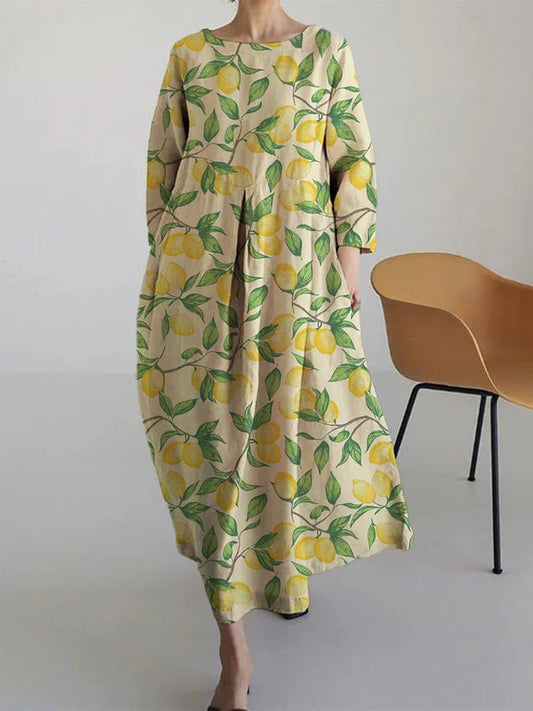 MARIËLLE | Midi Jurk met Bloemenprint en Comfortabele, Luchtige Stijl Perfect voor de Zomer