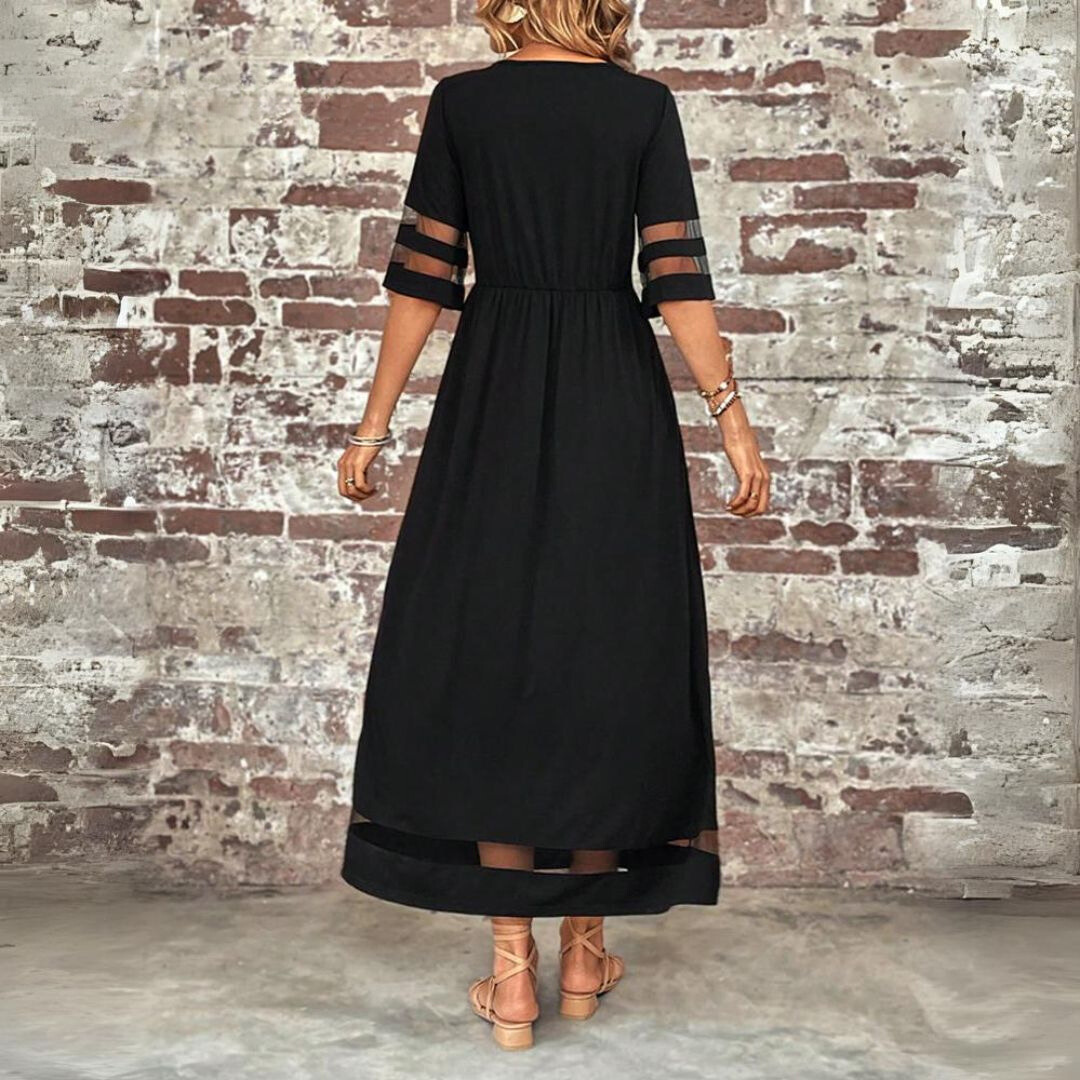 Aubrey™ – Flatterende Midi-jurk met Tummy-bedekking