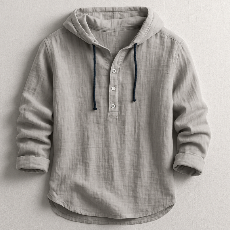 TINO | Casual Overhemd met Capuchon voor Heren Comfort & Stijlvolle Veelzijdigheid