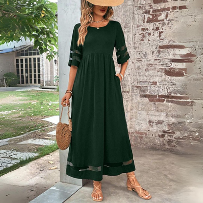 Aubrey™ – Flatterende Midi-jurk met Tummy-bedekking