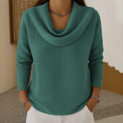 SIRA™ | Elegante Trui met Warm Comfort en Vloeiende Watervalhals voor Elke Dag