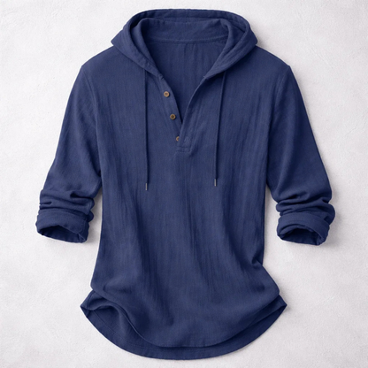 FRANK | Katoenen-linnen hoodie | Luchtig & Comfortabel
