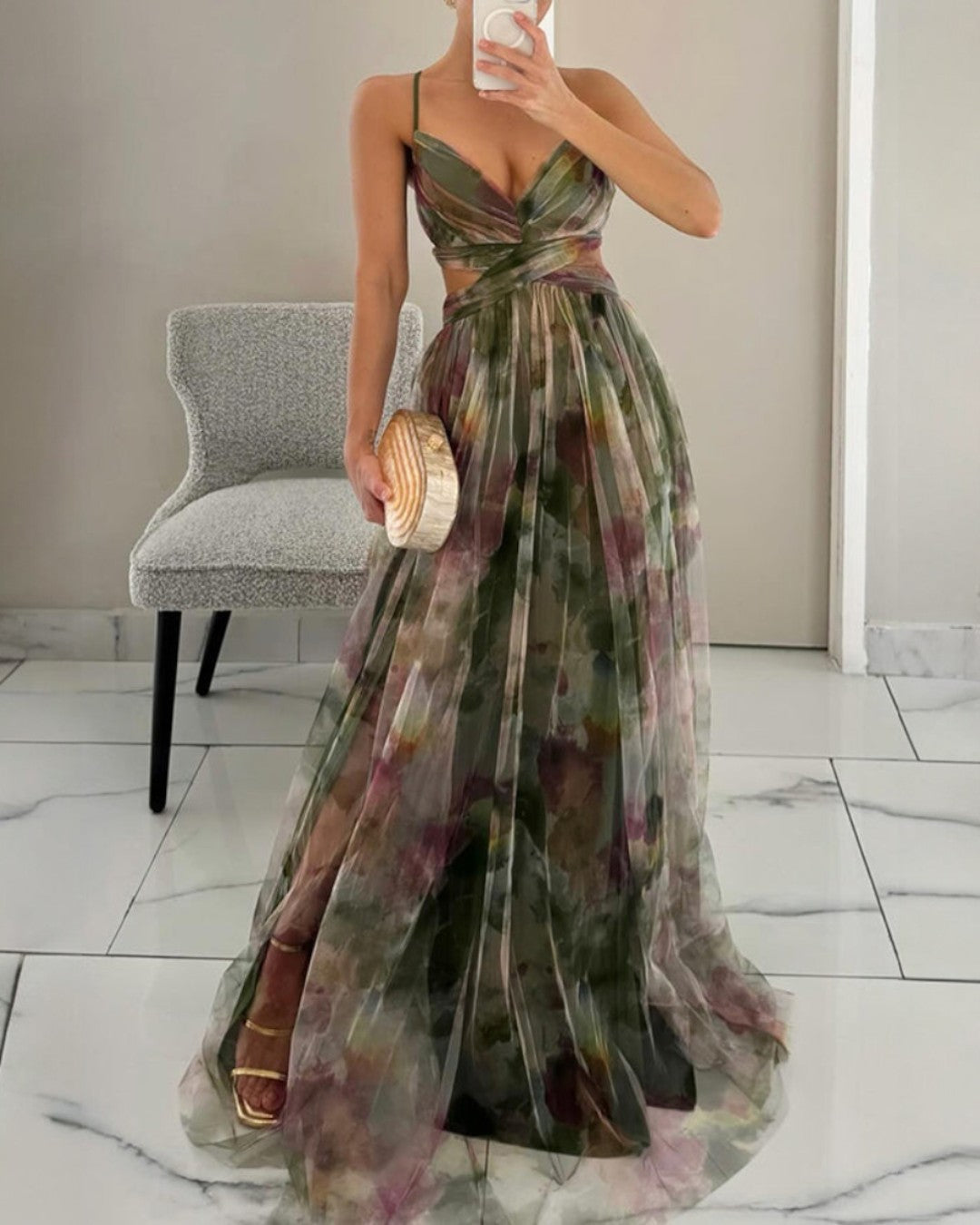Louise | Betoverende maxi-jurk met bloemenprint
