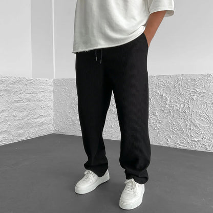 MAISON LORÉA | Premium Ribgebreide Lounge Pantalon