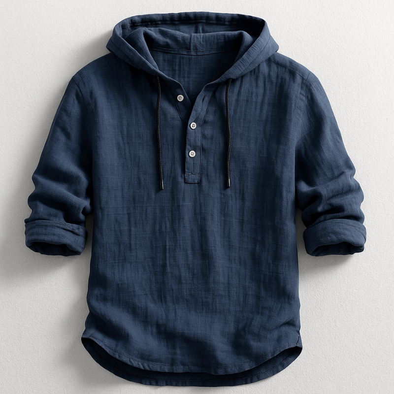 TINO | Casual Overhemd met Capuchon voor Heren Comfort & Stijlvolle Veelzijdigheid