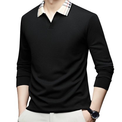 ALEXANDER | ELEGANTE POLO MET RUITKRAAG VOOR HEREN