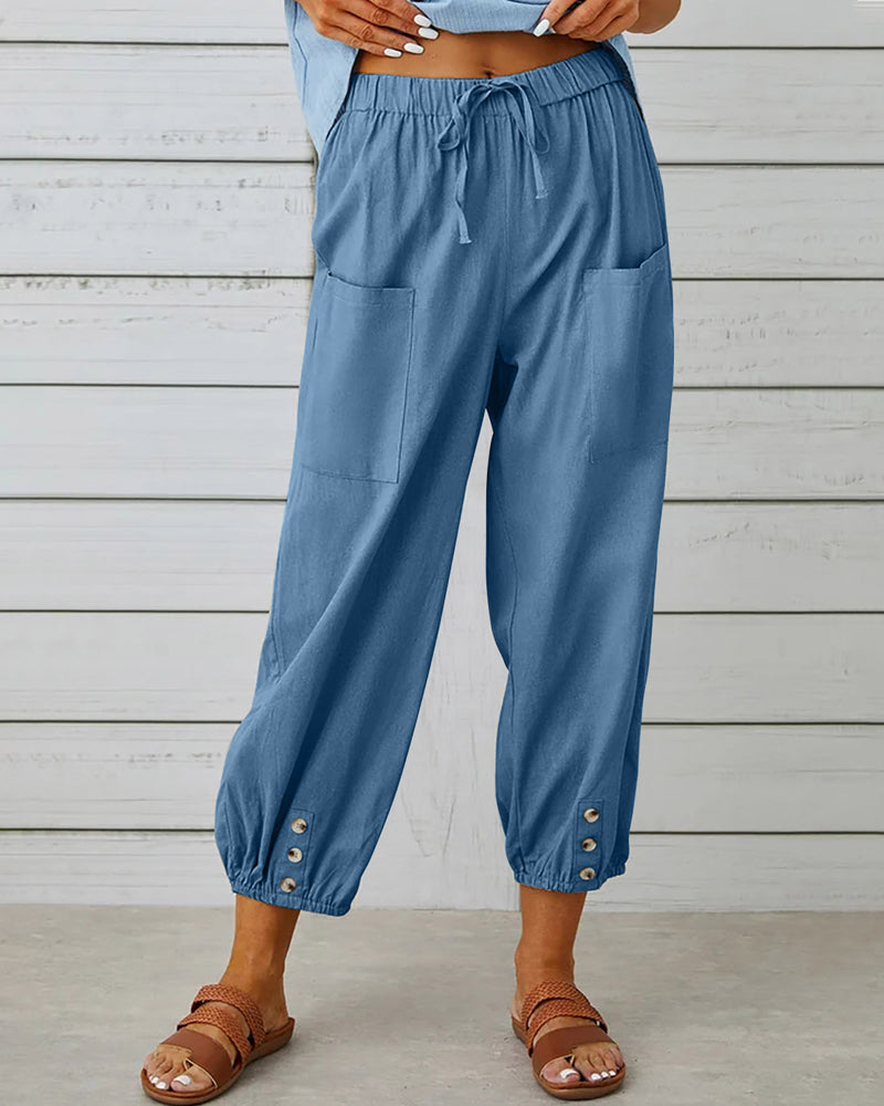 Maison Loréa® | Losse broek met hoge taille
