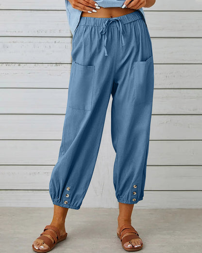 Maison Loréa® | Losse broek met hoge taille