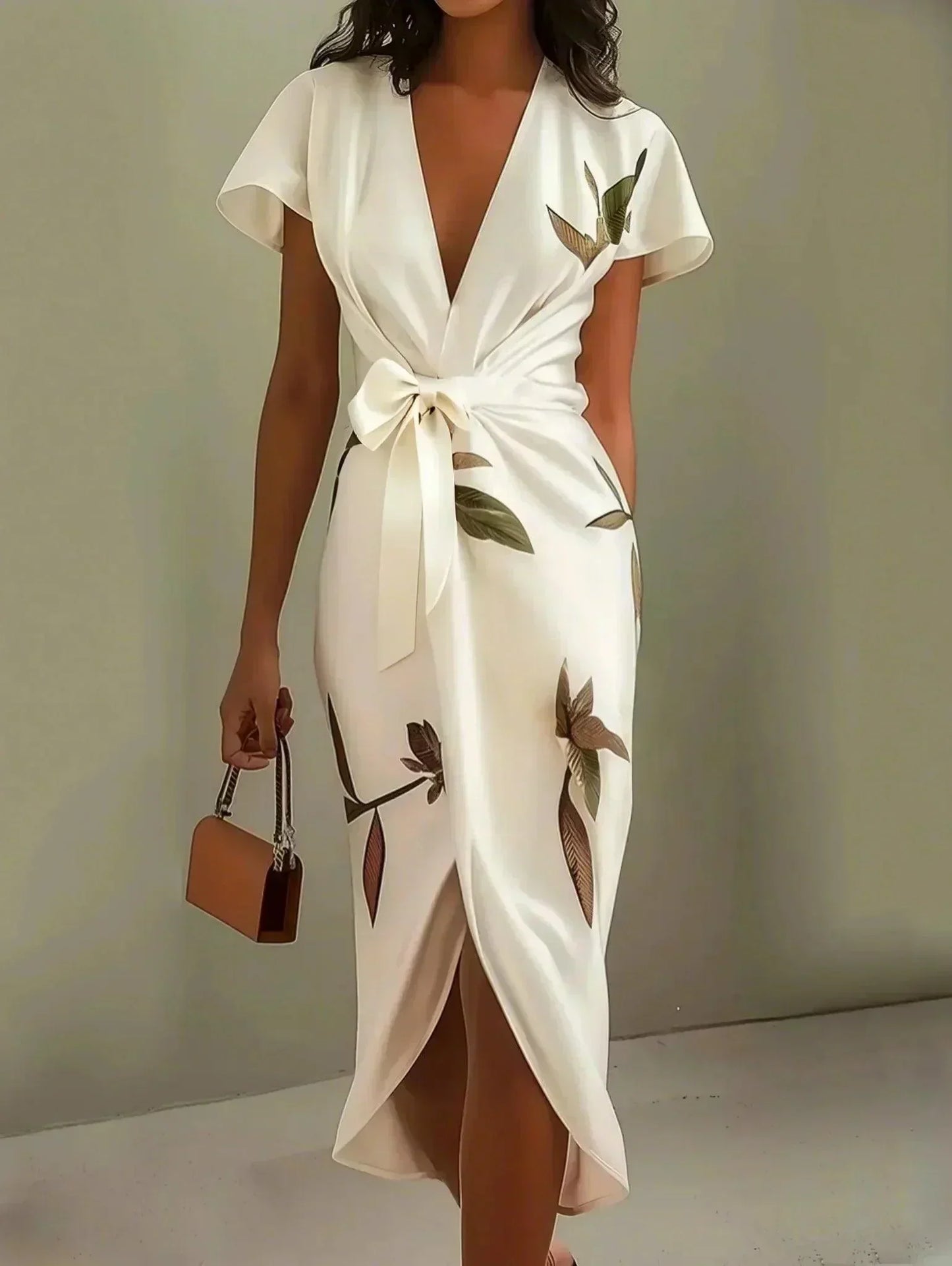 Amelia | Elegante Bloemen Wikkeljurk