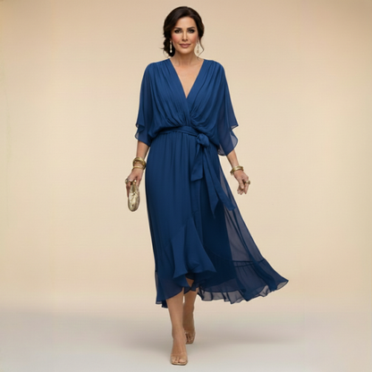 FAY™ | Stralend de zomer door met de FAY™ V-hals Jurk.