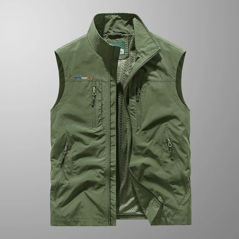 FRANS | Ademende Bodywarmer met meerdere zakken