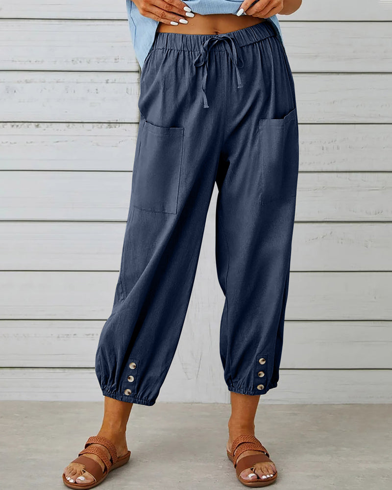 Maison Loréa® | Losse broek met hoge taille