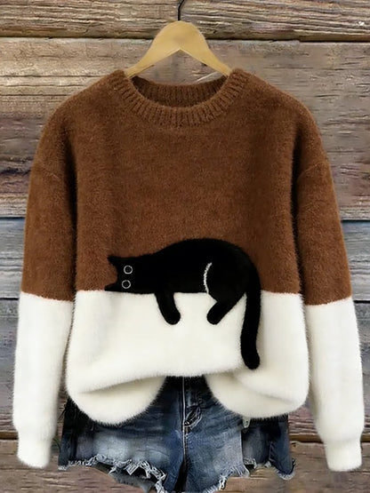 LARA | Dames Hoodie met Kattenprint