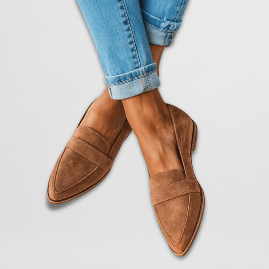 Helen | Zachte Suède Orthopedische Huisschoenen