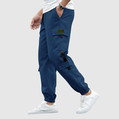 MAISON LORÉA | Urban Cargo Jogger met Contrasterende Accenten