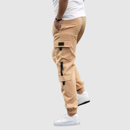MAISON LORÉA | Urban Cargo Jogger met Contrasterende Accenten