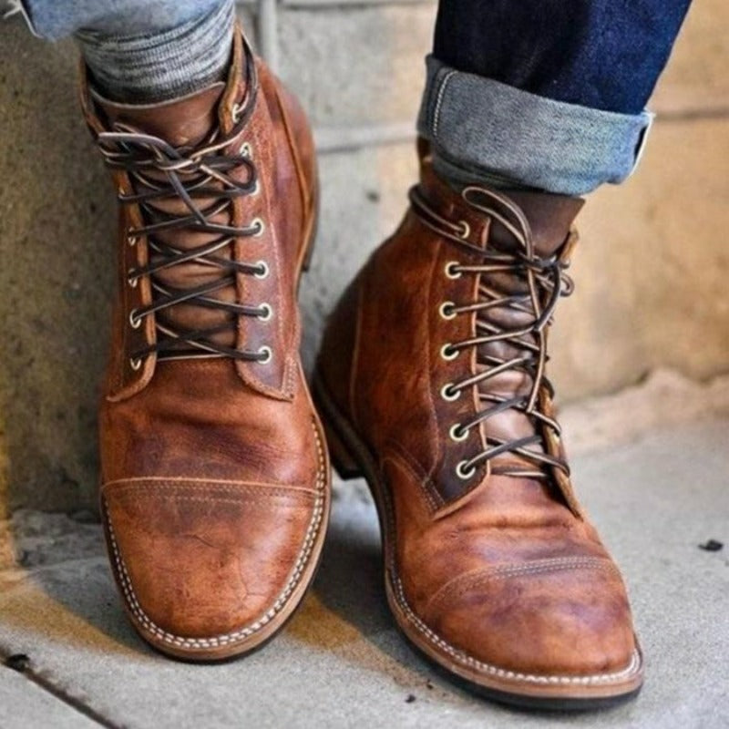 DARIO | Heren Enkellaarsjes met Wintercomfort en Tijdloze Stijl